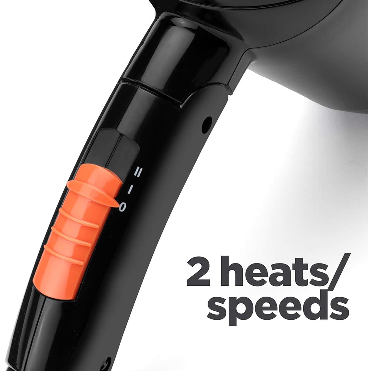 BaByliss Travel Hair Dryer 2000W Folding Dual Voltage 2-Speed With Cool Shot Concentrator New Black - Image 6