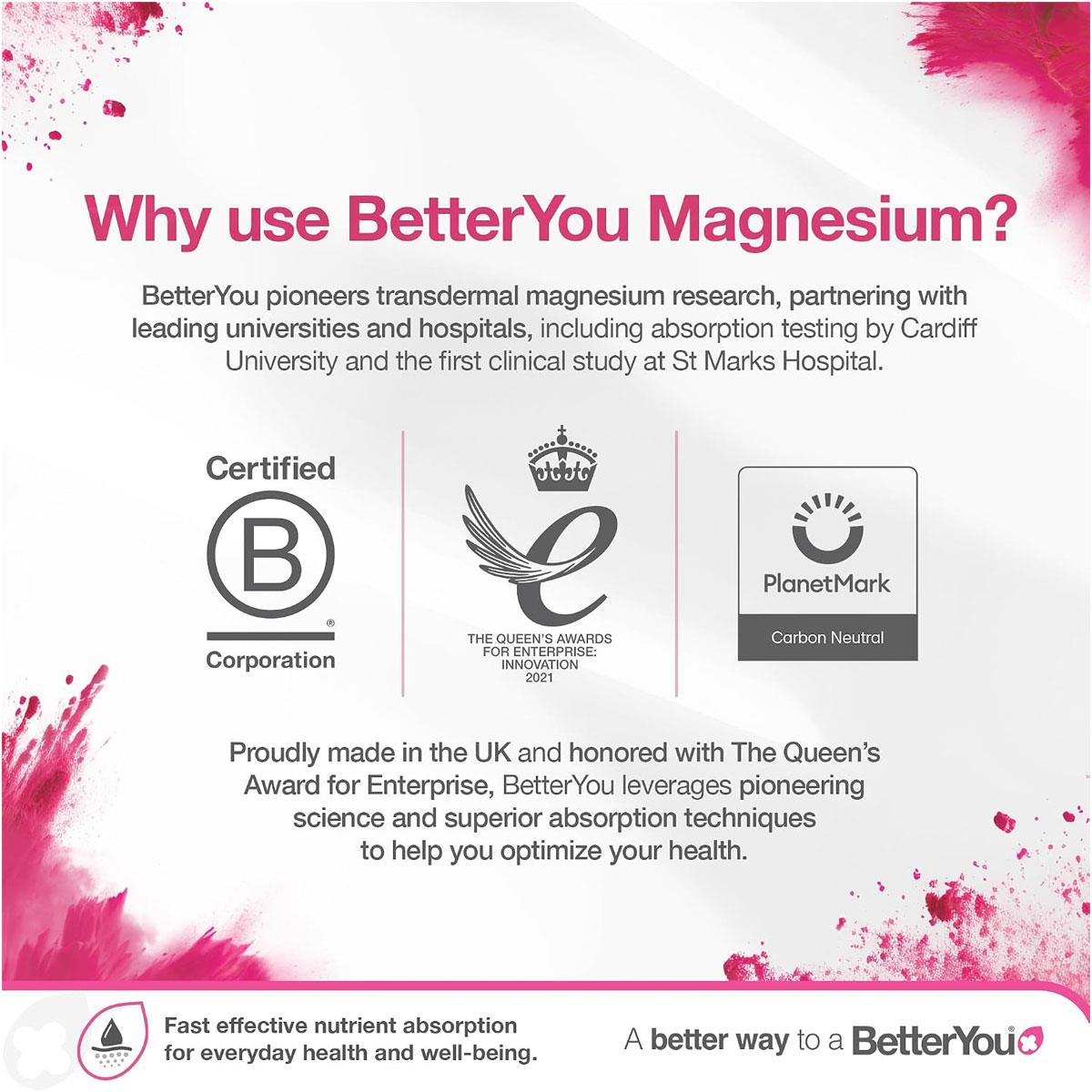 BetterYou Magnesium Bath Flakes Original Zechstein Magnesium Chloride Mineral Bath Salts Unscented Vegan 1kg - Image 6