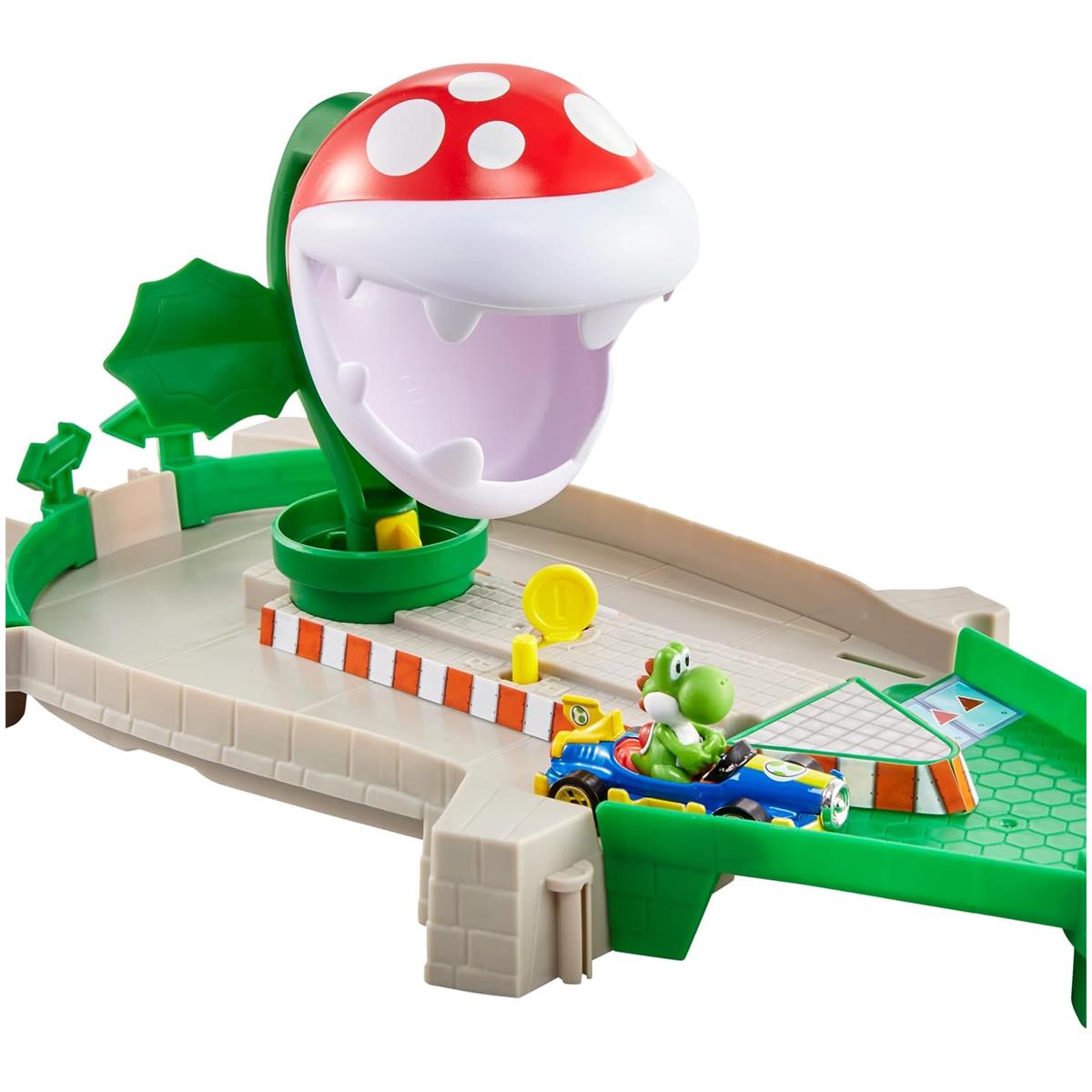Hot Wheels Mario Kart Piranha Plant Slide Track Set With Yoshi 1:64 Die Cast Kart Ages 5+ - Image 5