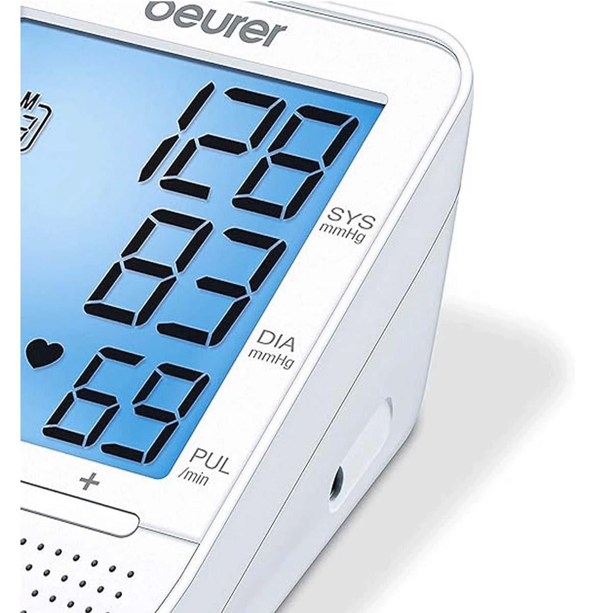 Beurer Speaking Upper Arm Blood Pressure Monitor With Voice Guidance, Arrhythmia Detection, 2-User Memory And Digital Display - Image 4