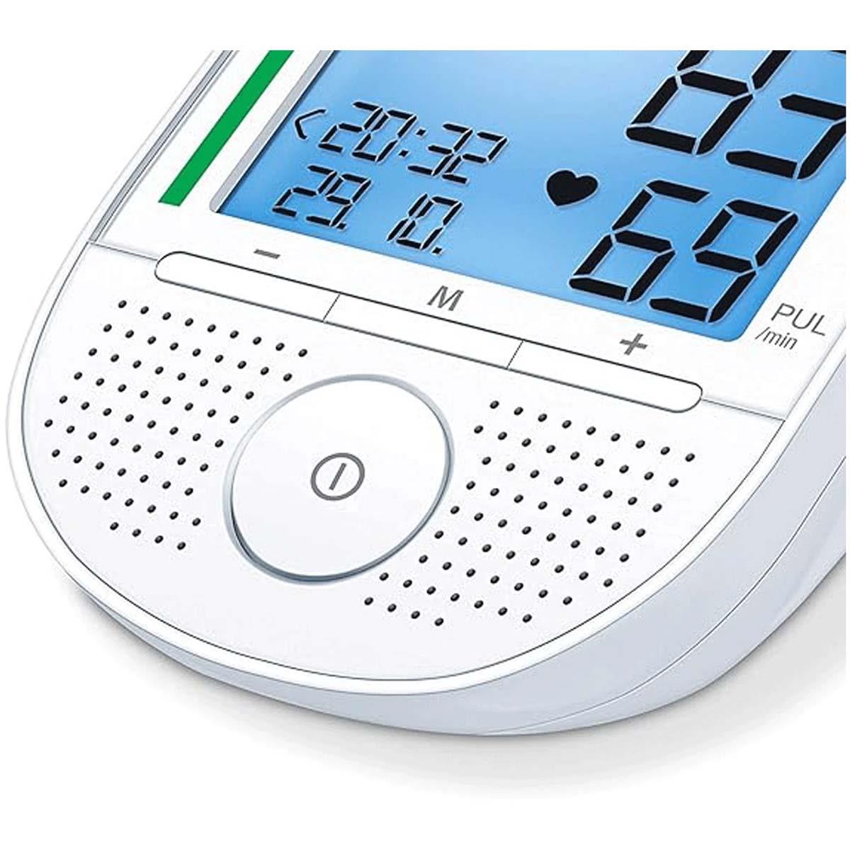 Beurer Speaking Upper Arm Blood Pressure Monitor With Voice Guidance, Arrhythmia Detection, 2-User Memory And Digital Display - Image 5