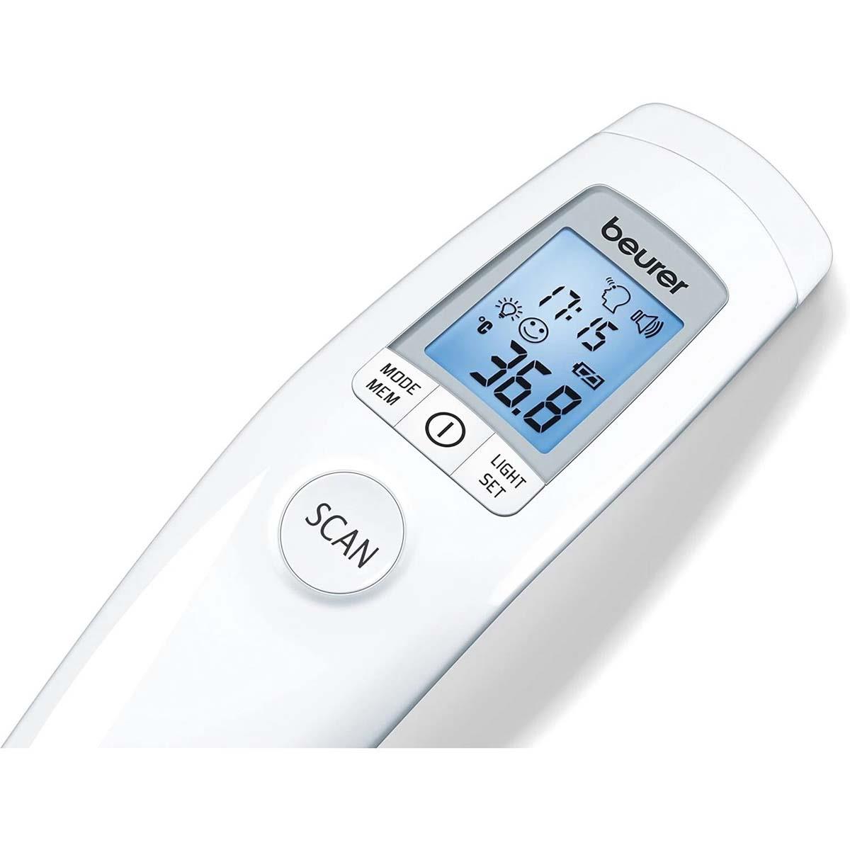 Beurer Non-Contact Infrared Forehead Thermometer With Fever Alarm, 60-Memory And Body, Surface And Room Modes - White - Image 5