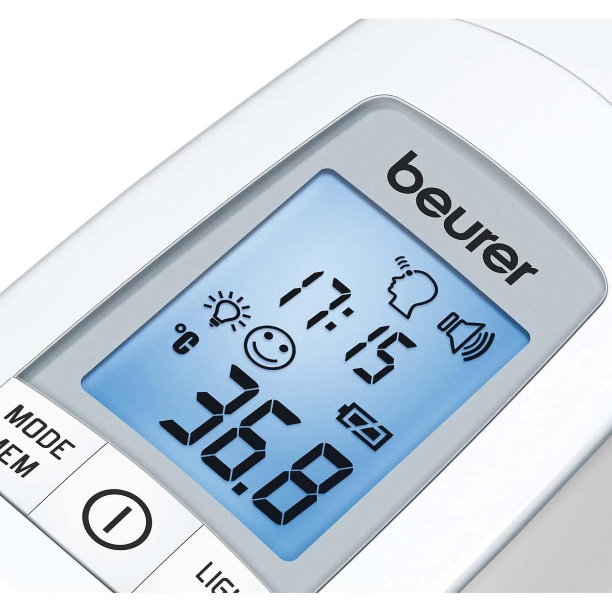 Beurer Non-Contact Infrared Forehead Thermometer With Fever Alarm, 60-Memory And Body, Surface And Room Modes - White - Image 6