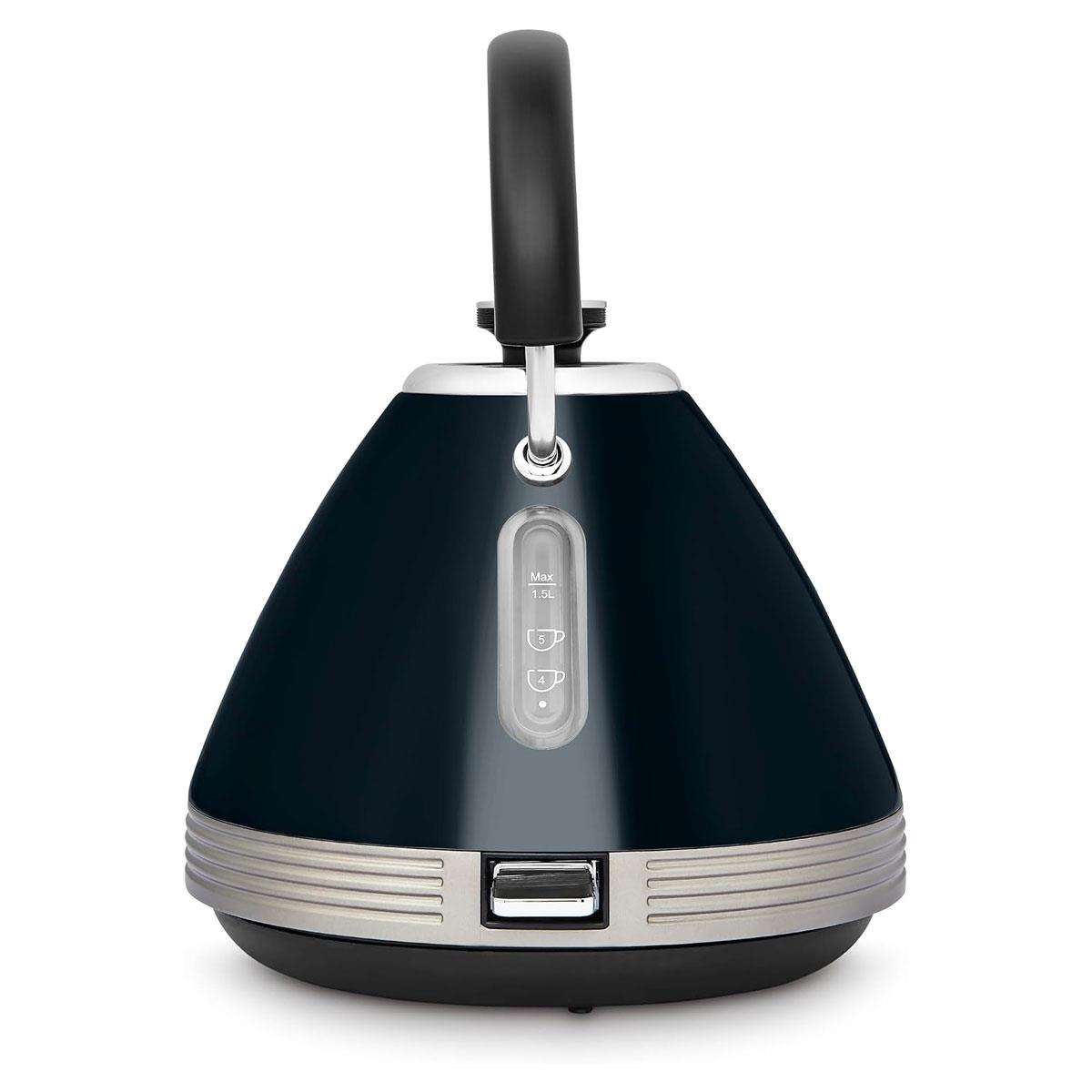 Morphy Richards Venture Pyramid Electric Kettle 1.5L 3000W Rapid Boil Onyx with Limescale Filter - Image 3