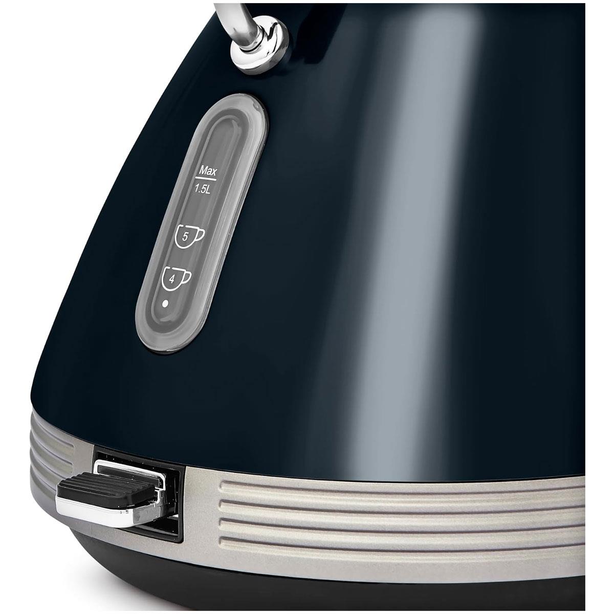 Morphy Richards Venture Pyramid Electric Kettle 1.5L 3000W Rapid Boil Onyx with Limescale Filter - Image 4