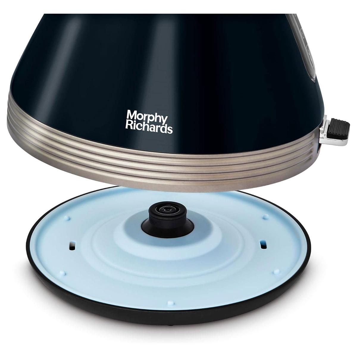 Morphy Richards Venture Pyramid Electric Kettle 1.5L 3000W Rapid Boil Onyx with Limescale Filter - Image 7