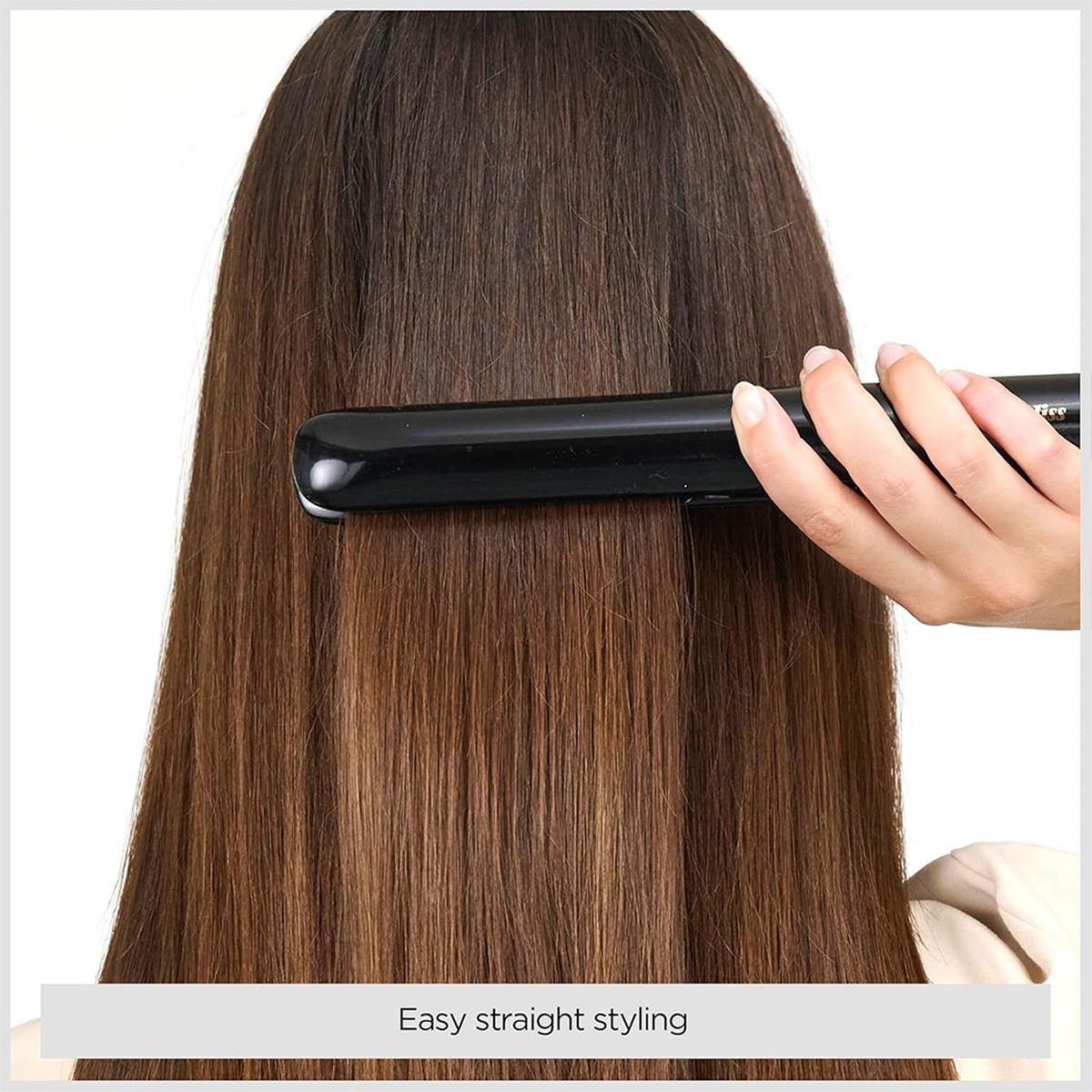 BaByliss Rose Lustre 230 Hair Straightener With Ceramic Plates 180-230°C 3 Heat Settings Multi-Voltage Black - Image 8