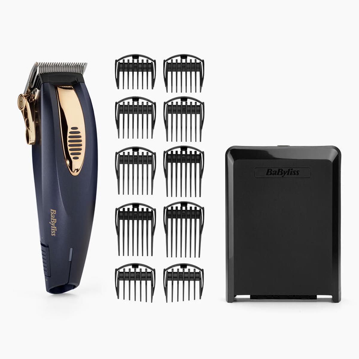 BaByliss Super Clipper XTP Corded/Cordless Japanese Steel Blades 85-Min Runtime Grades 1-8 Blue And Rose Gold - Image 2