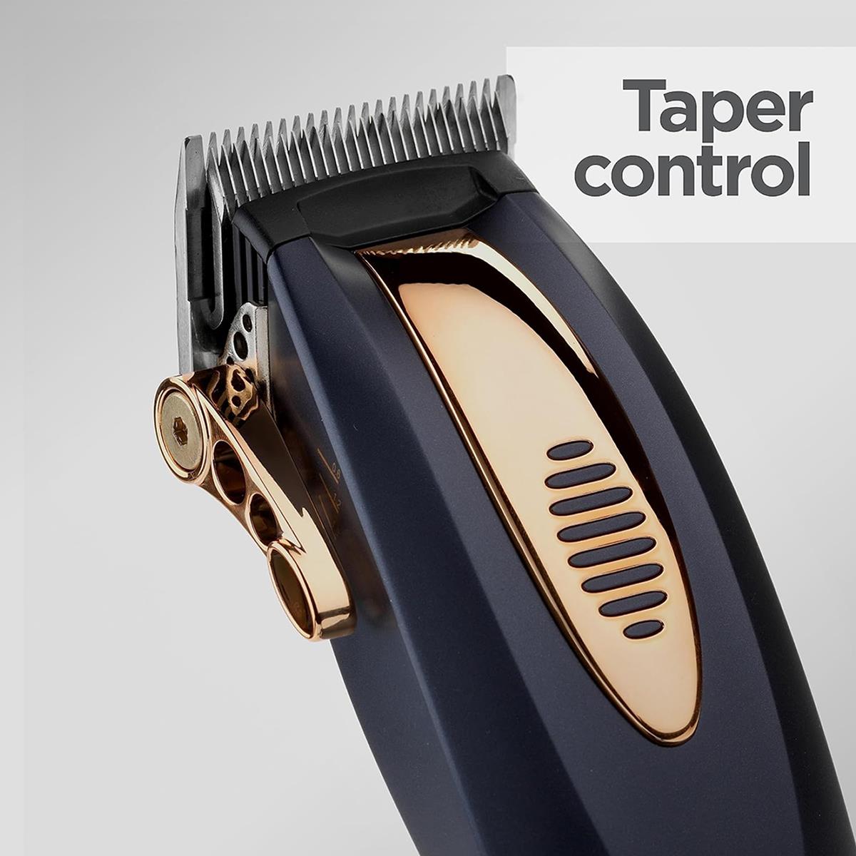 BaByliss Super Clipper XTP Corded/Cordless Japanese Steel Blades 85-Min Runtime Grades 1-8 Blue And Rose Gold - Image 6