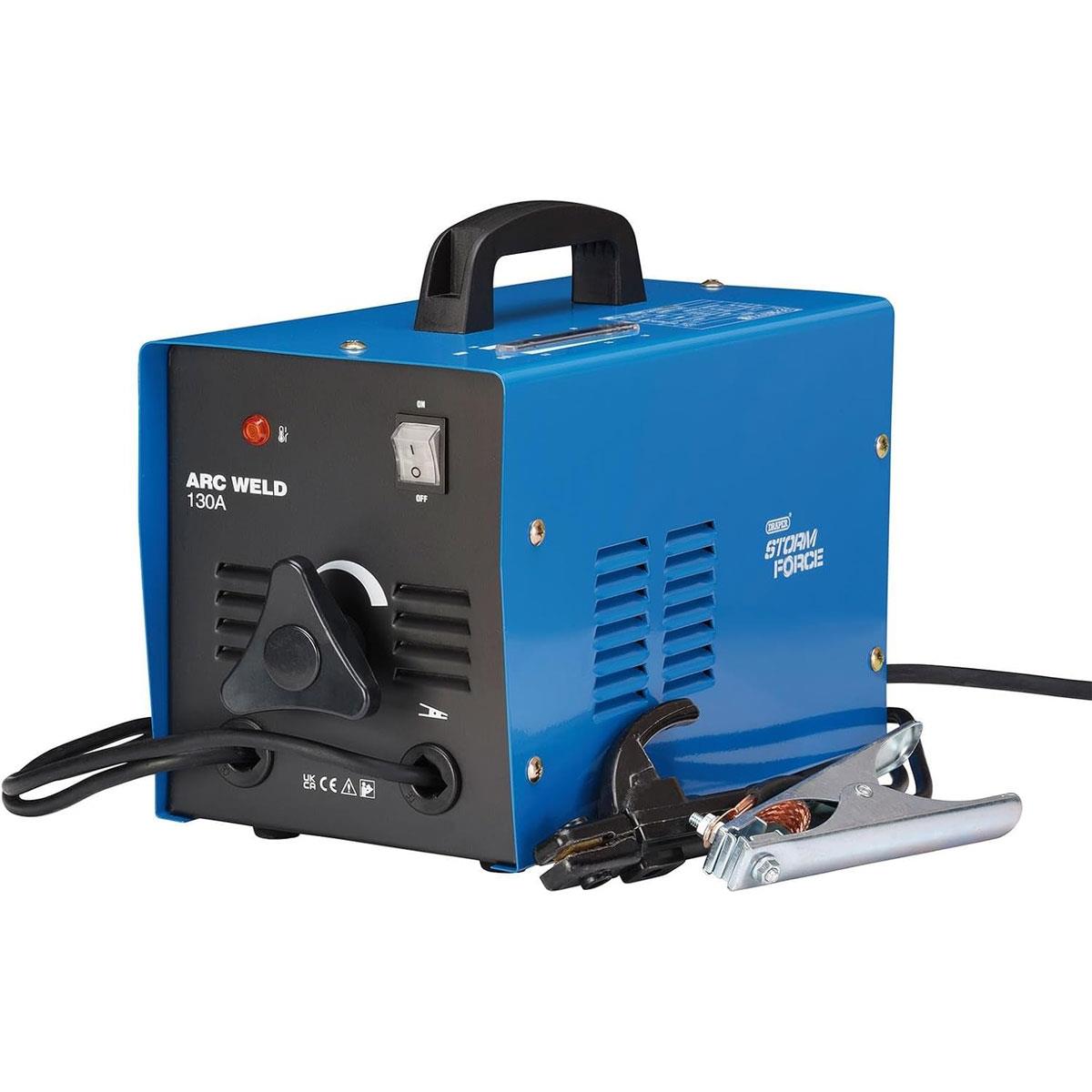 Draper Turbo Arc Welder 130A 230V Stepless Current Control Thermal Overload Protection 2.0-3.2mm Electrodes