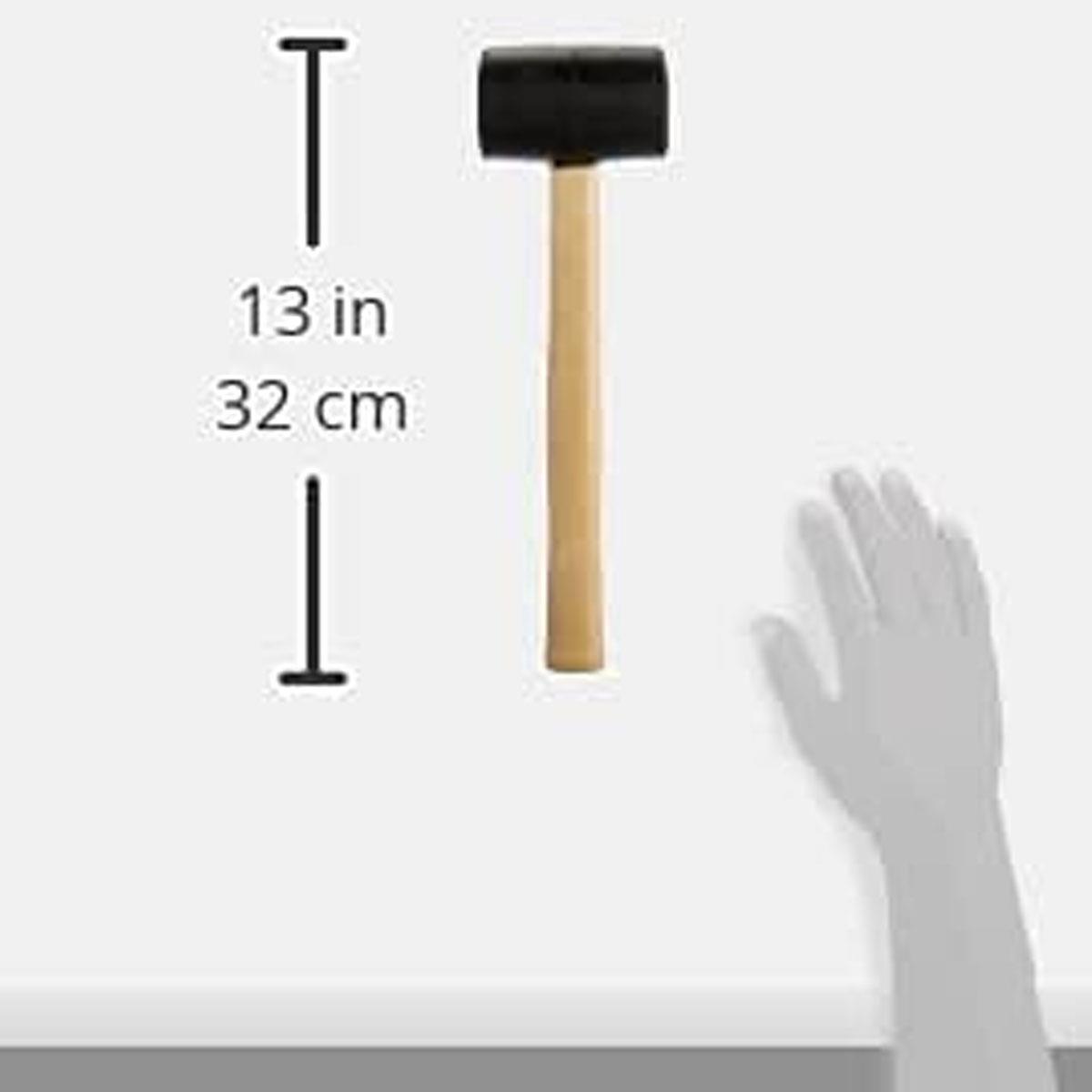 Draper Rubber Mallet 410g/14.5oz with Hardwood Shaft 52mm Face - Image 2