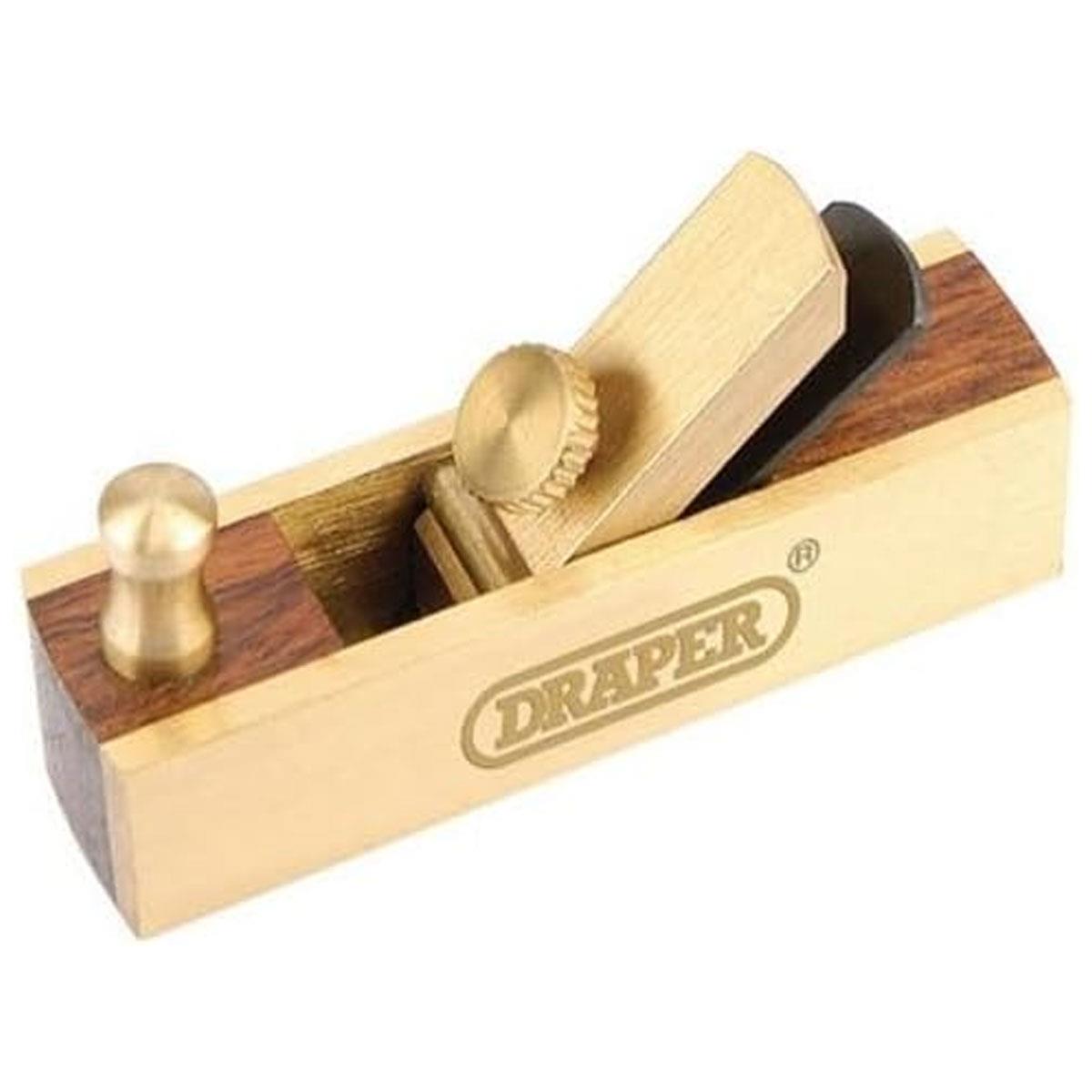 Draper Mini Woodwork Set 5 Piece Solid Brass & Polished Hardwood Blackened Steel Blades Blue - Image 3