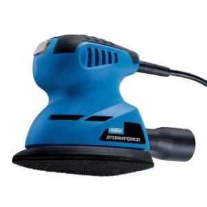 Draper Storm Force Tri-Base Detail Sander 230V 125W Hook & Loop Pad 140mm Sanding Base