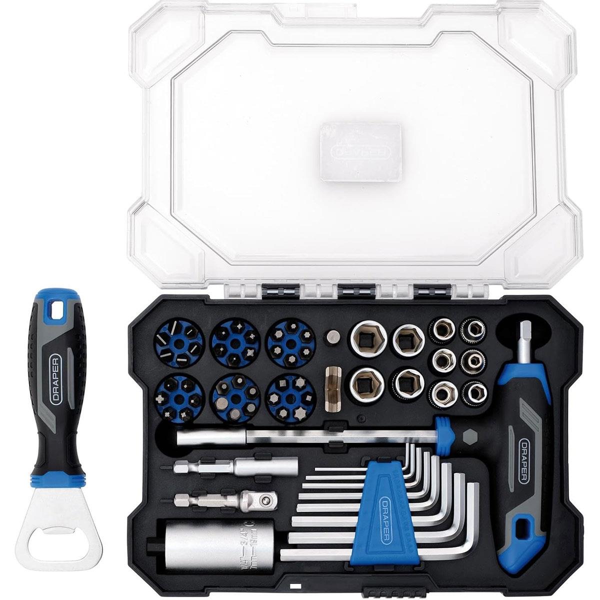 Draper 62-Piece Tool Advent Calendar Santa Pod Raceway Limited Edition with Sockets Bits & Hex Keys - Image 3