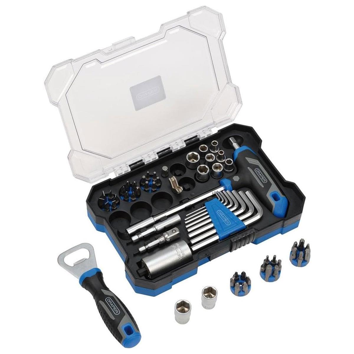 Draper 62-Piece Tool Advent Calendar Santa Pod Raceway Limited Edition with Sockets Bits & Hex Keys - Image 4