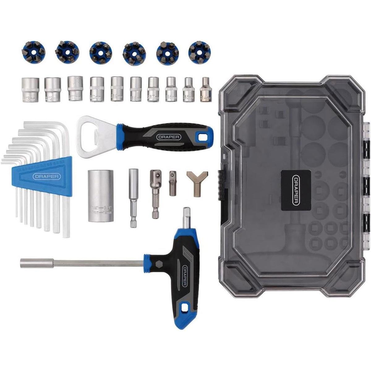 Draper 62-Piece Tool Advent Calendar Santa Pod Raceway Limited Edition with Sockets Bits & Hex Keys - Image 5