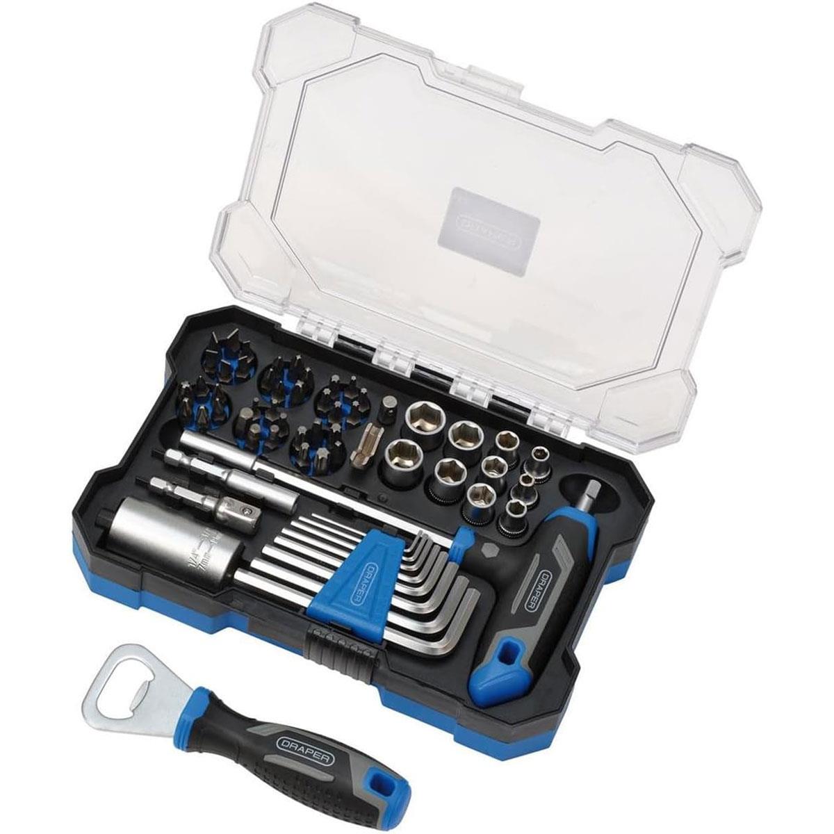 Draper 62-Piece Tool Advent Calendar Santa Pod Raceway Limited Edition with Sockets Bits & Hex Keys - Image 6