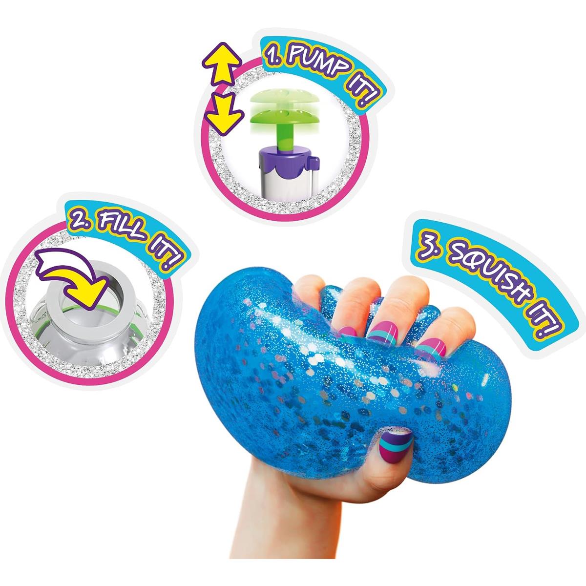John Adams Doctor Squish Squishy Maker DIY Squishy Craft Kit With Slime Glitter Confetti And 8 Clear TPR Squishies Ages 8+ - Image 4