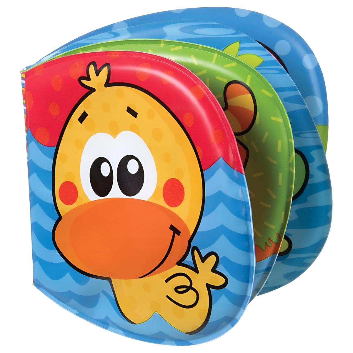 Playgro Garden Bath Book Waterproof Baby Bath Toy Multicolor Fish Theme Squeaker Sensory Toy 6+ Months