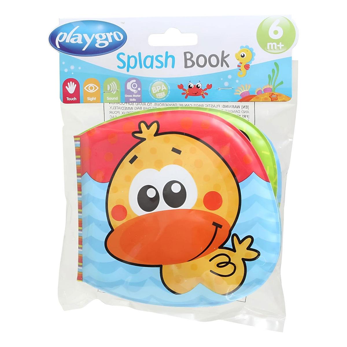 Playgro Garden Bath Book Waterproof Baby Bath Toy Multicolor Fish Theme Squeaker Sensory Toy 6+ Months - Image 4