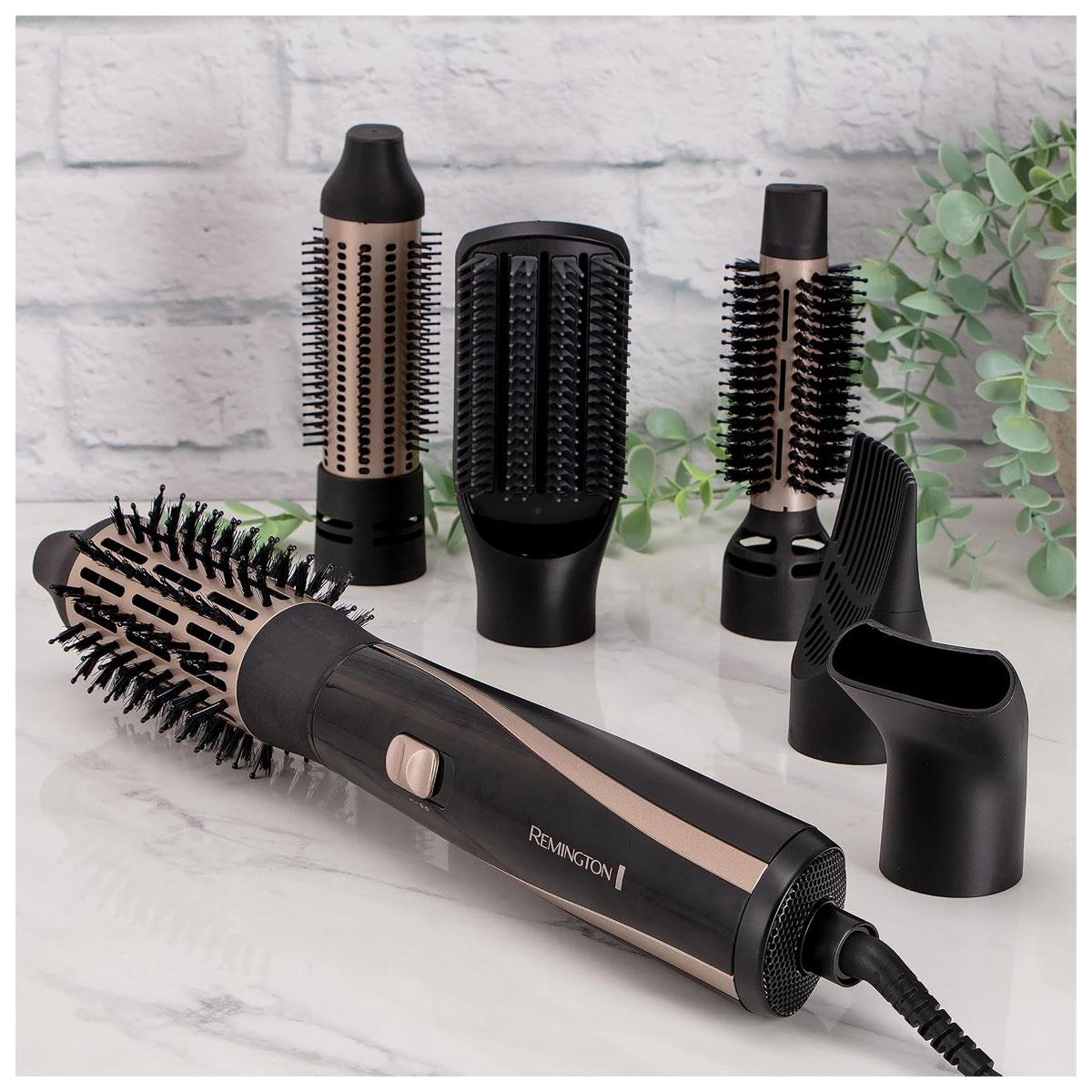Remington Blow Dry & Style Air Styler 1200W 6 Attachments Ionic Ceramic Hair Dryer & Styler Black - Image 2