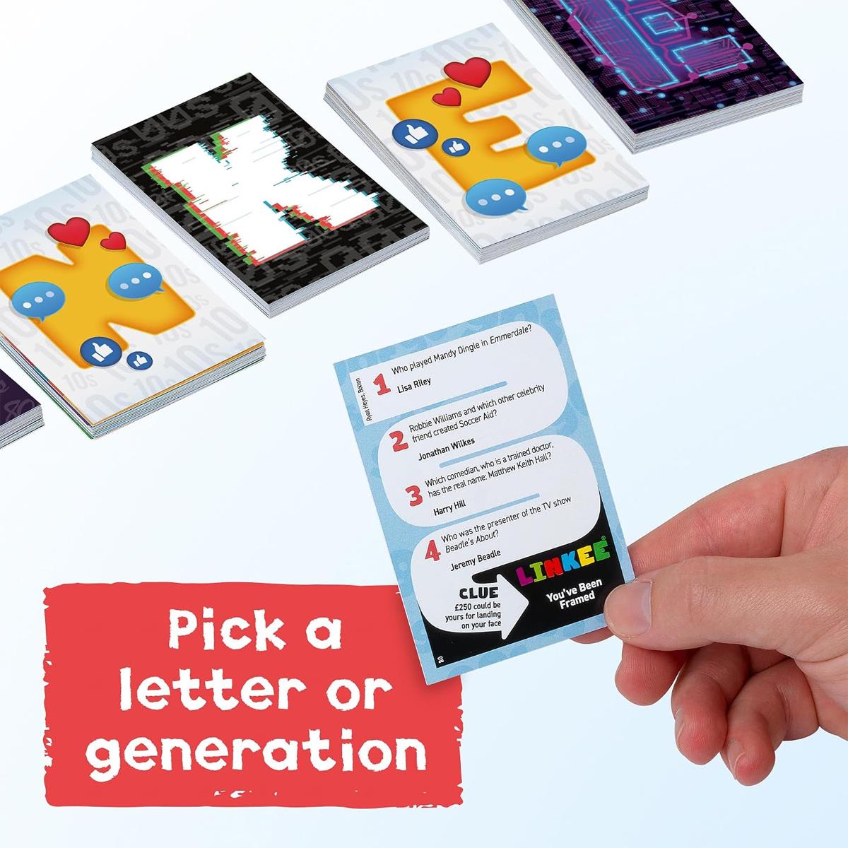 Ideal Linkee Generations Trivia Party Game 1,600+ Questions 420 Cards 6 Pencils Ages 12+ - Image 4