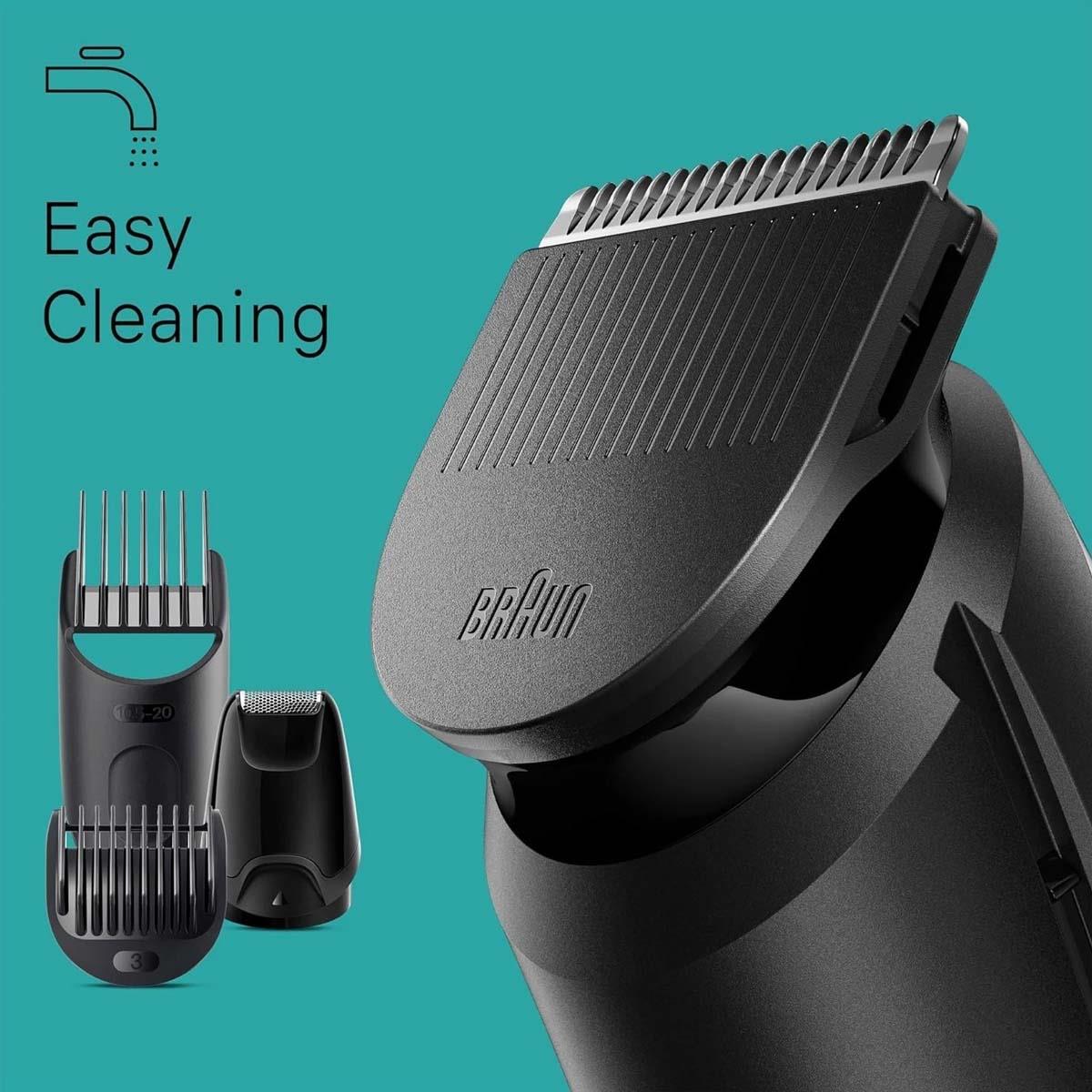 Braun Series 3 6-in-1 Grooming Kit Beard Trimmer And Hair Clipper, 1–21mm, 50min Cordless -Black - Image 6