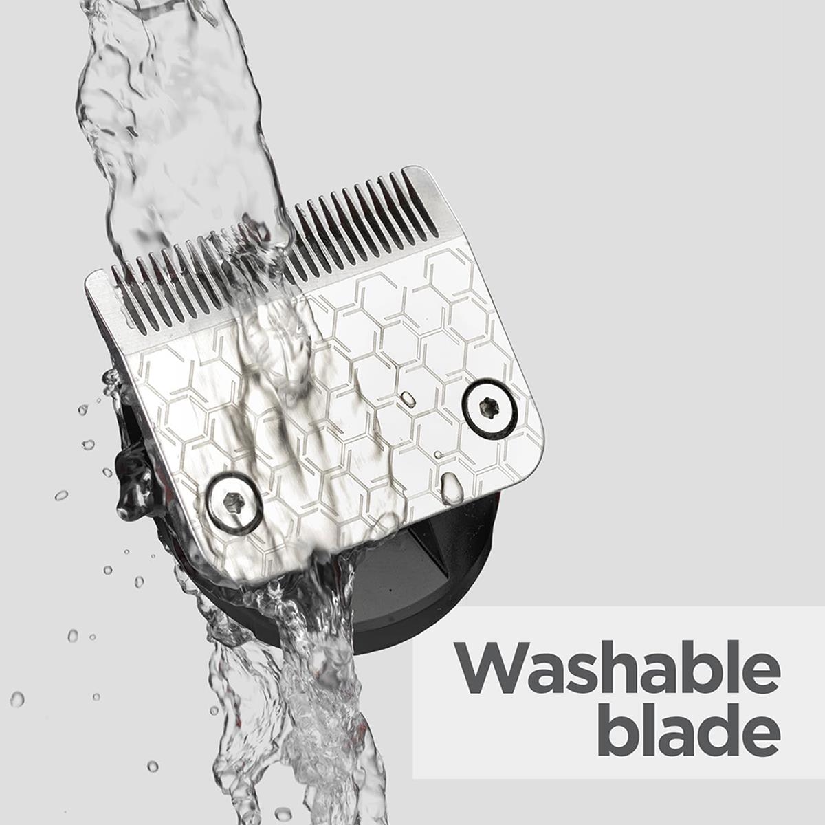 BaByliss Graphite Precision Hair Clipper Cordless/Corded 160-Min Run Time 8 Guides 0.6-28mm Black And Gold - Image 8