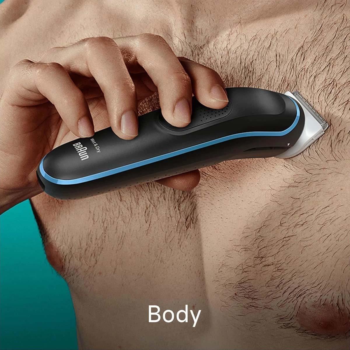 Braun 10-in-1 Grooming Kit Beard Trimmer Hair Clipper Nose And Ear Trimmer Body Groomer -Black - Image 3