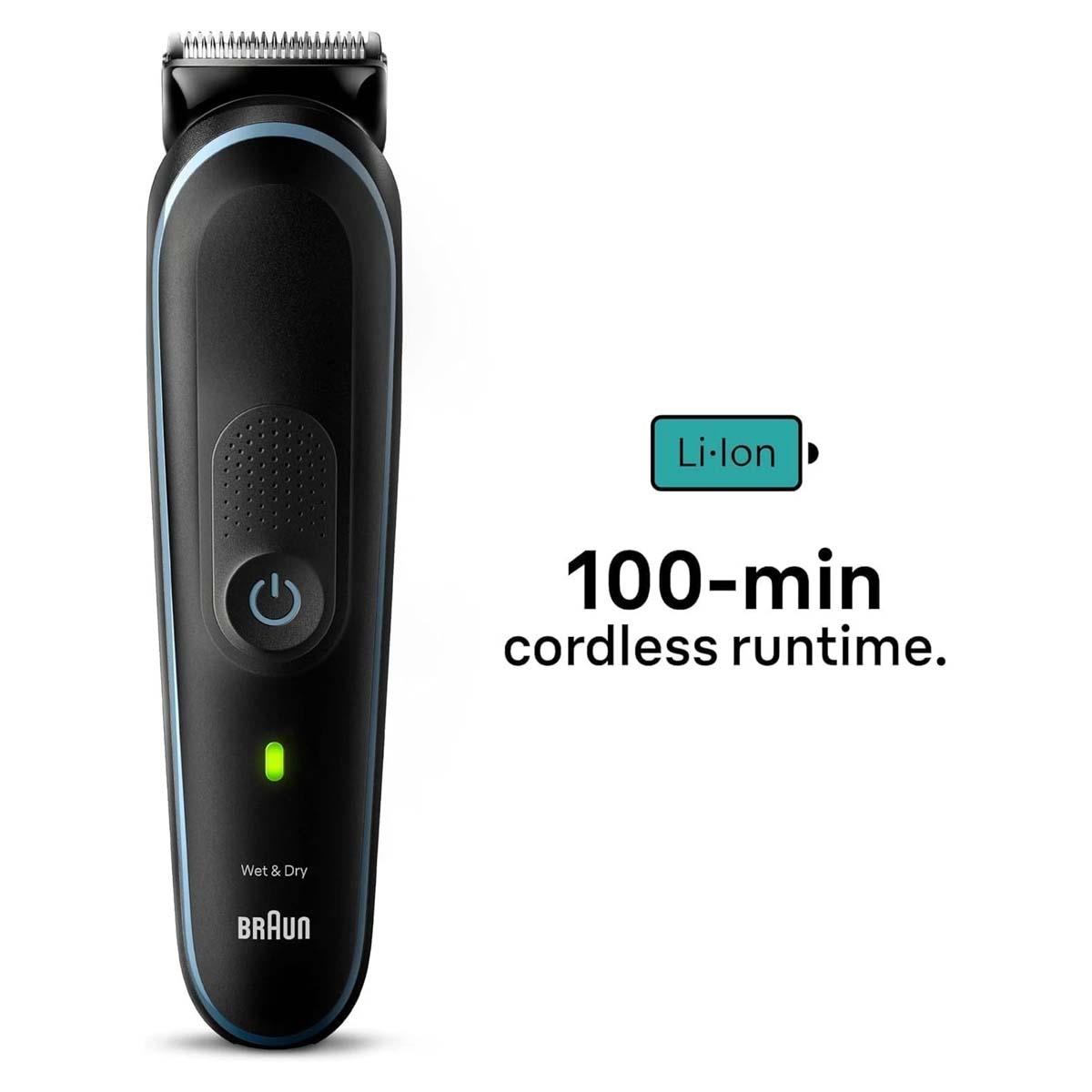Braun 10-in-1 Grooming Kit Beard Trimmer Hair Clipper Nose And Ear Trimmer Body Groomer -Black - Image 4