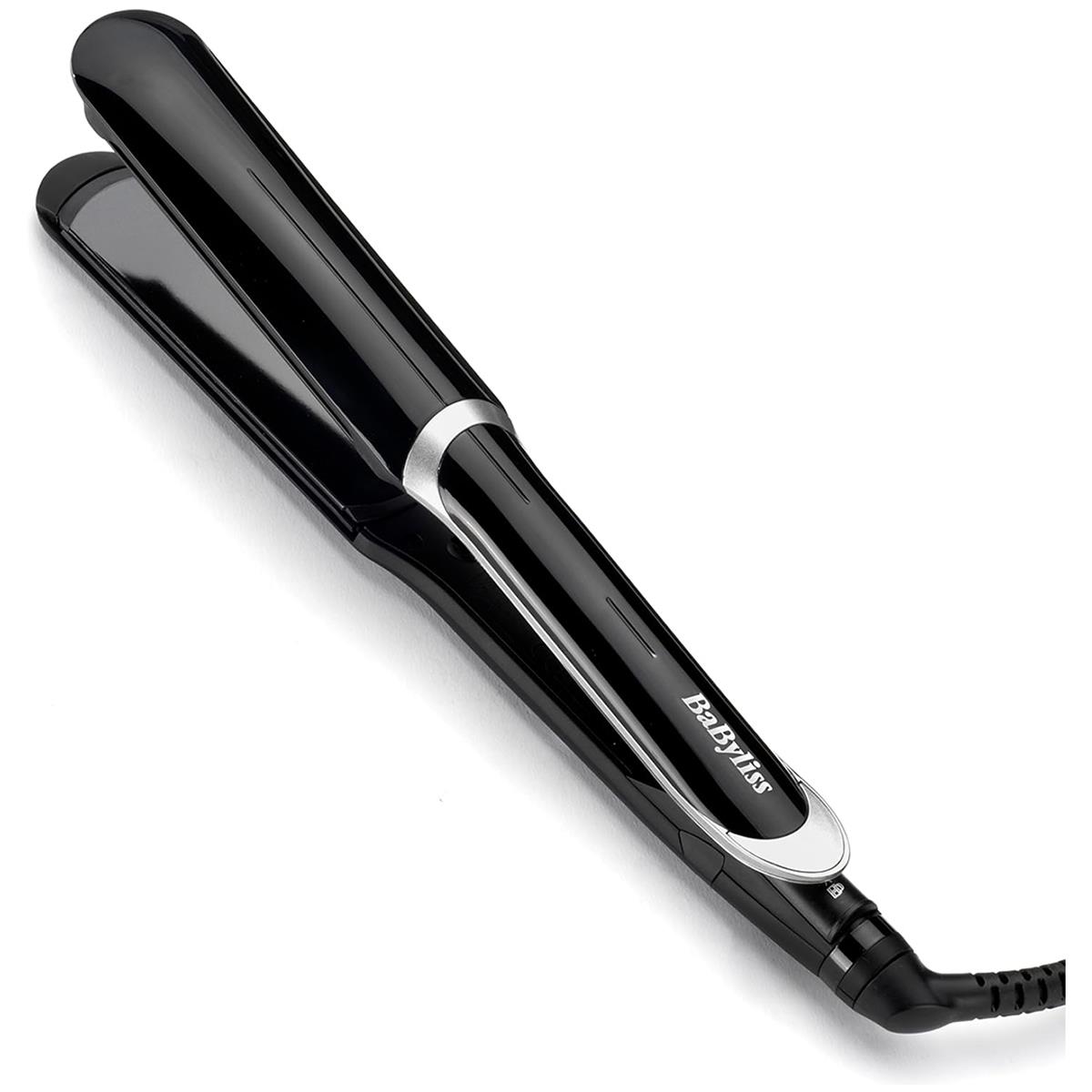 BaByliss Smooth Pro Wide Plate Hair Straightener 35mm Ceramic Plates Ionic Frizz Control 6 Heat Settings Black