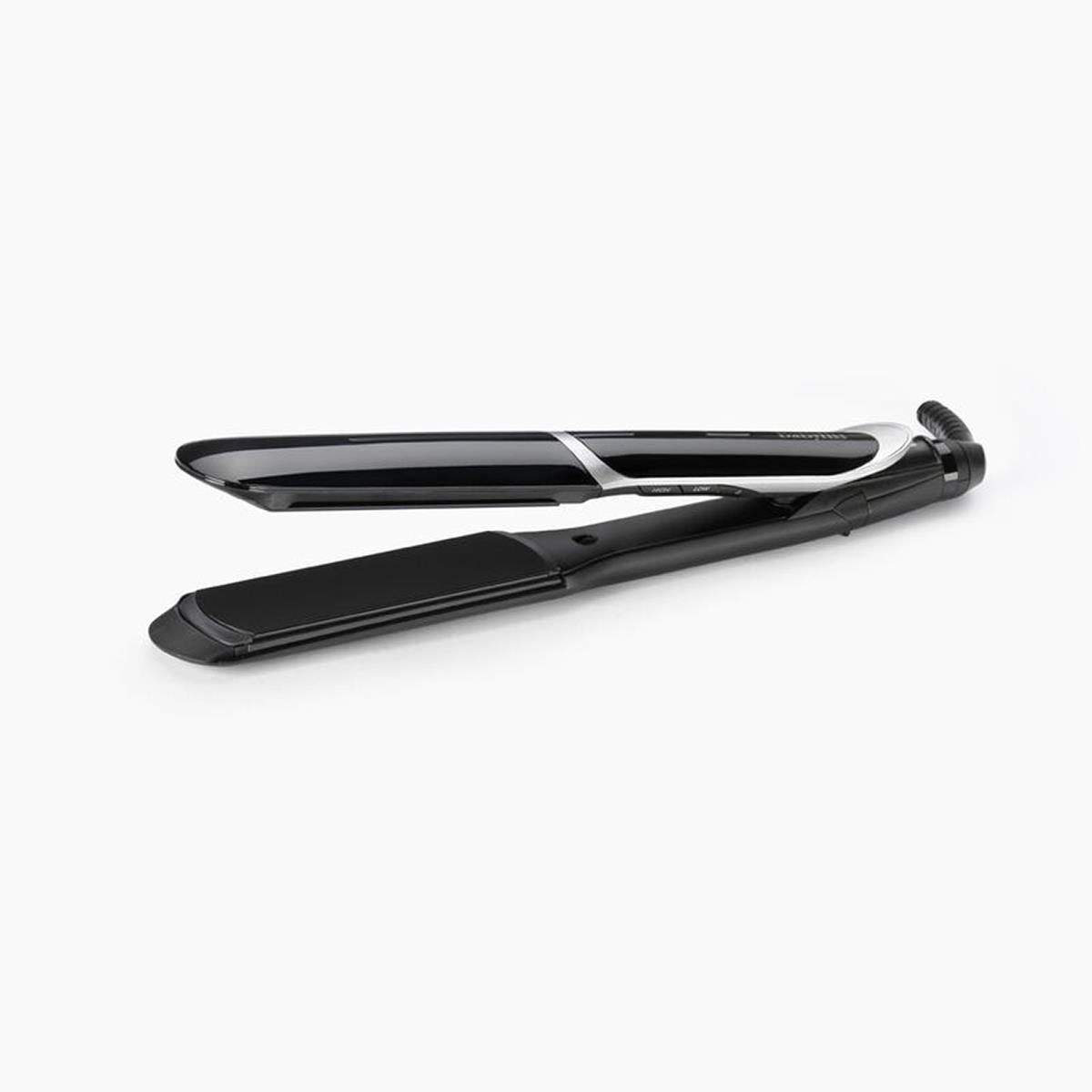 BaByliss Smooth Pro Wide Plate Hair Straightener 35mm Ceramic Plates Ionic Frizz Control 6 Heat Settings Black - Image 2
