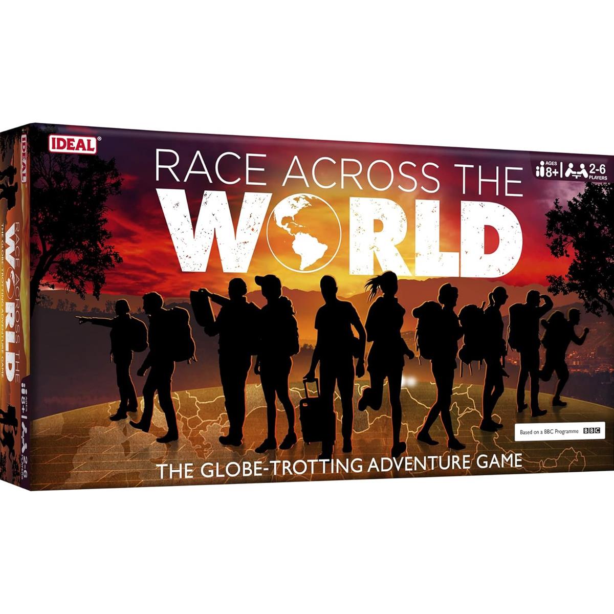 Ideal Race Across The World Family Board Game BBC TV Show 2-6 Players Ages 8+ Strategy And Travel Game