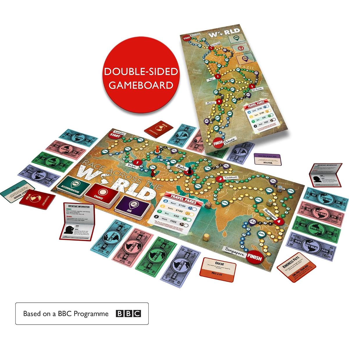 Ideal Race Across The World Family Board Game BBC TV Show 2-6 Players Ages 8+ Strategy And Travel Game - Image 2