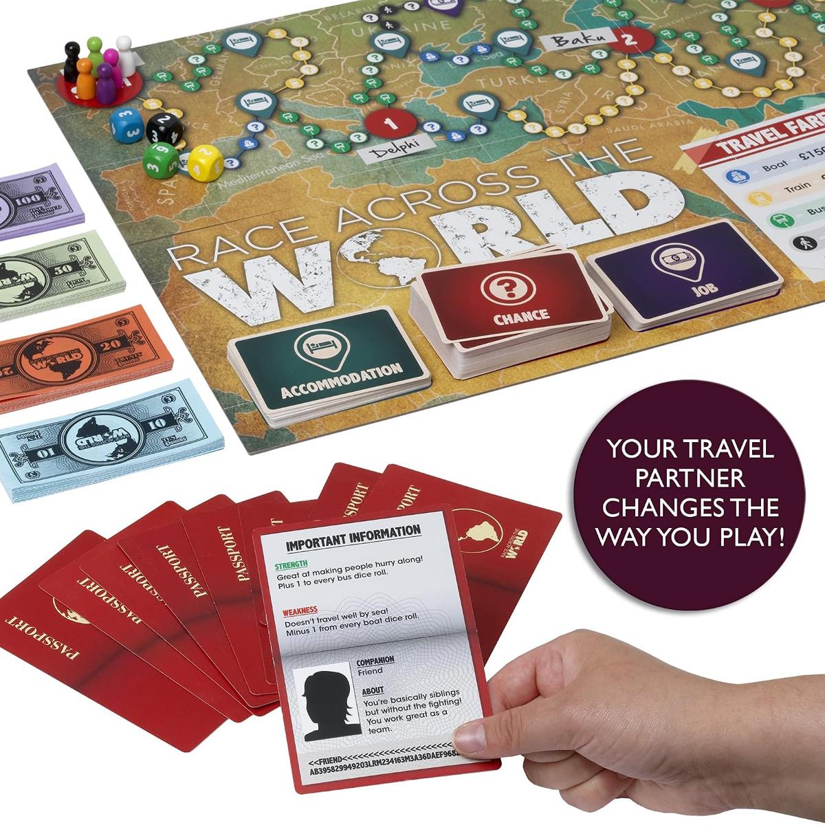 Ideal Race Across The World Family Board Game BBC TV Show 2-6 Players Ages 8+ Strategy And Travel Game - Image 3