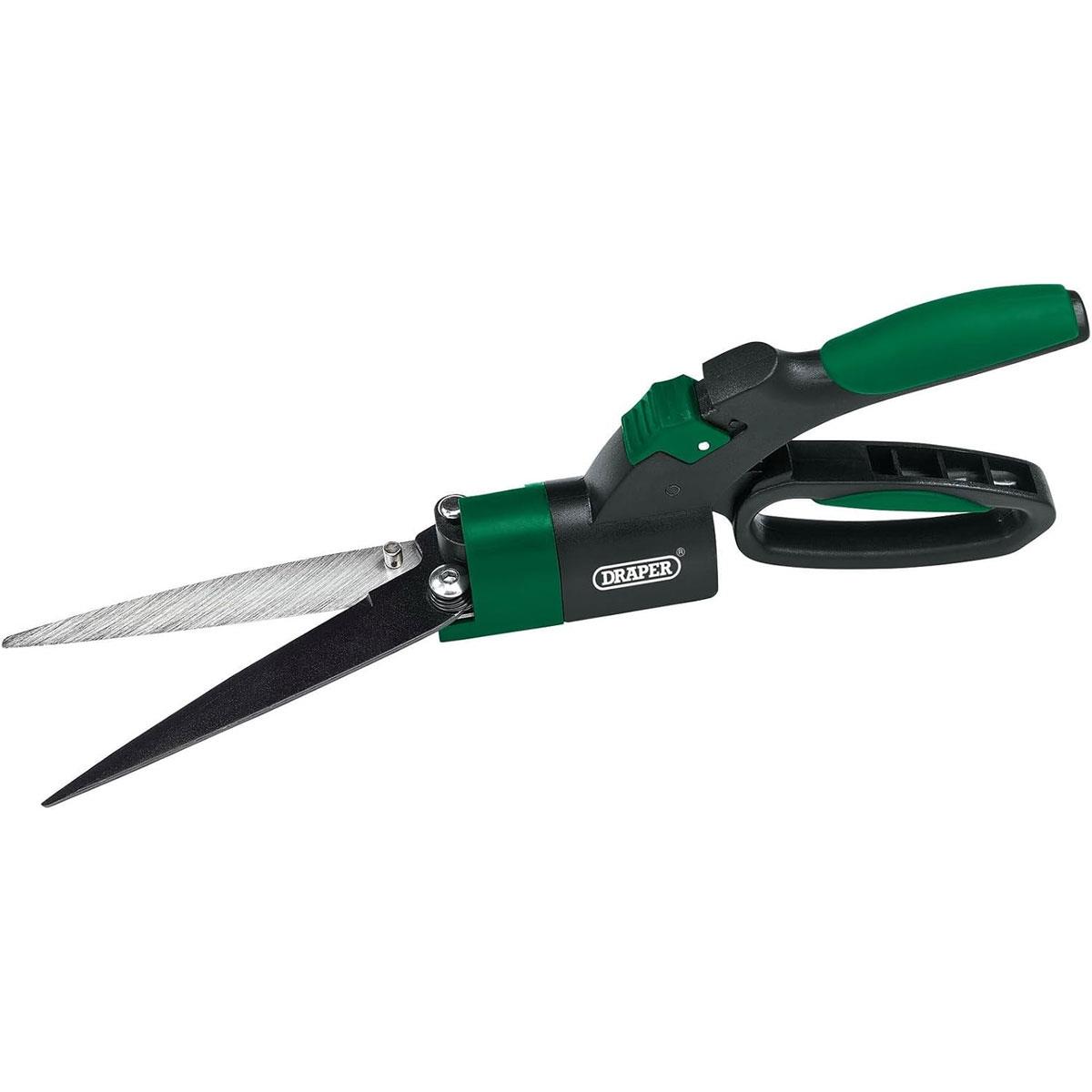 Draper 360 Garden Shears 320mm with 150mm Heat-Treated Non-Stick Blades Light Green