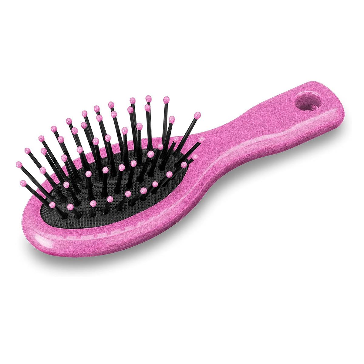 BaByliss Illuminated Globe Makeup Mirror 3x Magnification LED Surround Light Storage Brush And Clips White/Pink - Image 4