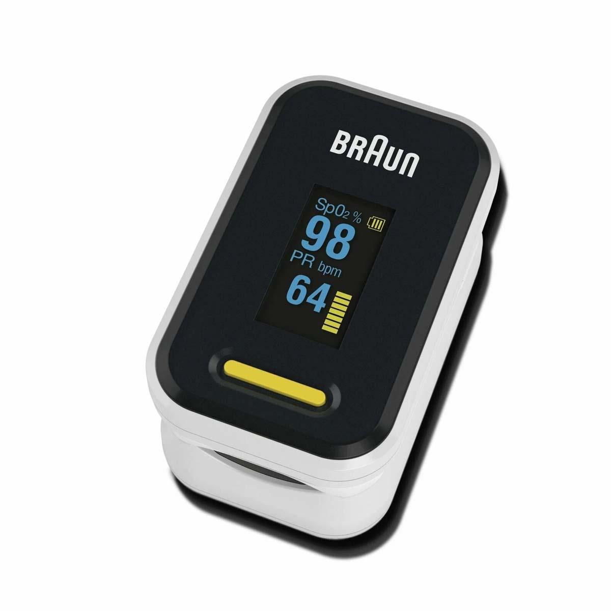 Braun Pulse Oximeter 1 Fingertip SpO2 Blood Oxygen And Heart Rate Monitor -Black - Image 2
