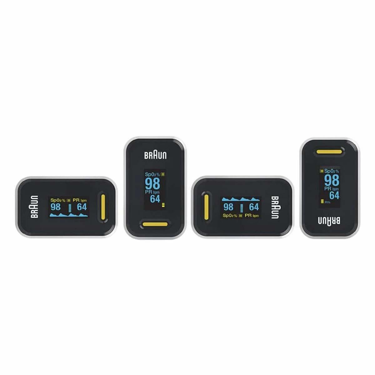 Braun Pulse Oximeter 1 Fingertip SpO2 Blood Oxygen And Heart Rate Monitor -Black - Image 5