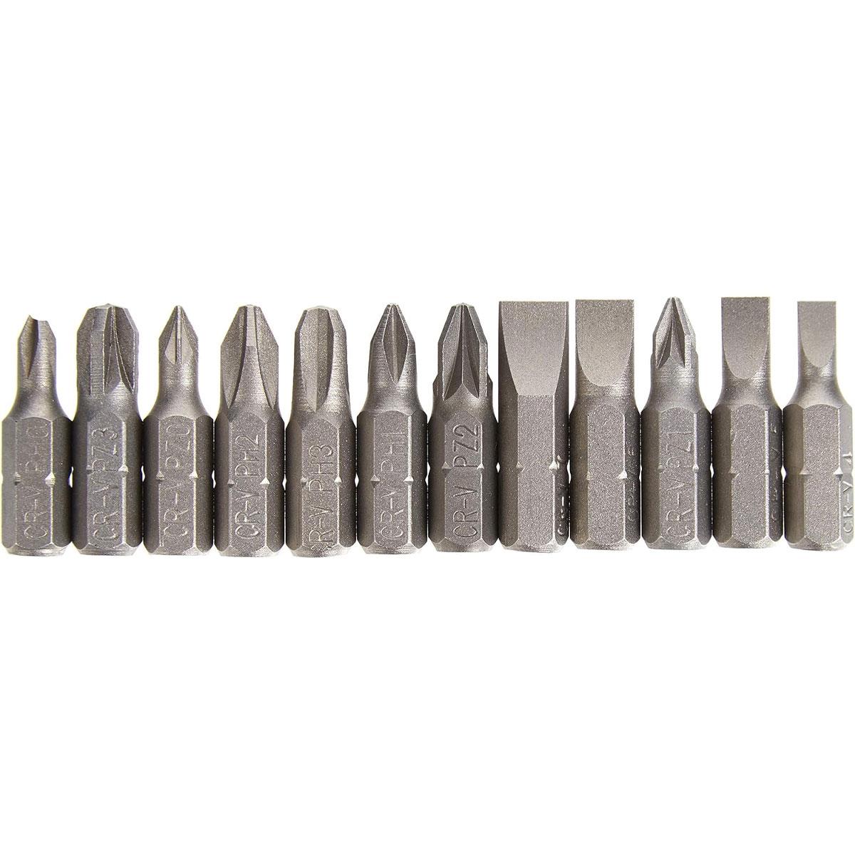 Draper Redline 14-in-1 Reversible Ratchet Screwdriver Set Chrome Vanadium Steel Magnetic 1/4-in Bit Holder Assorted - Image 4