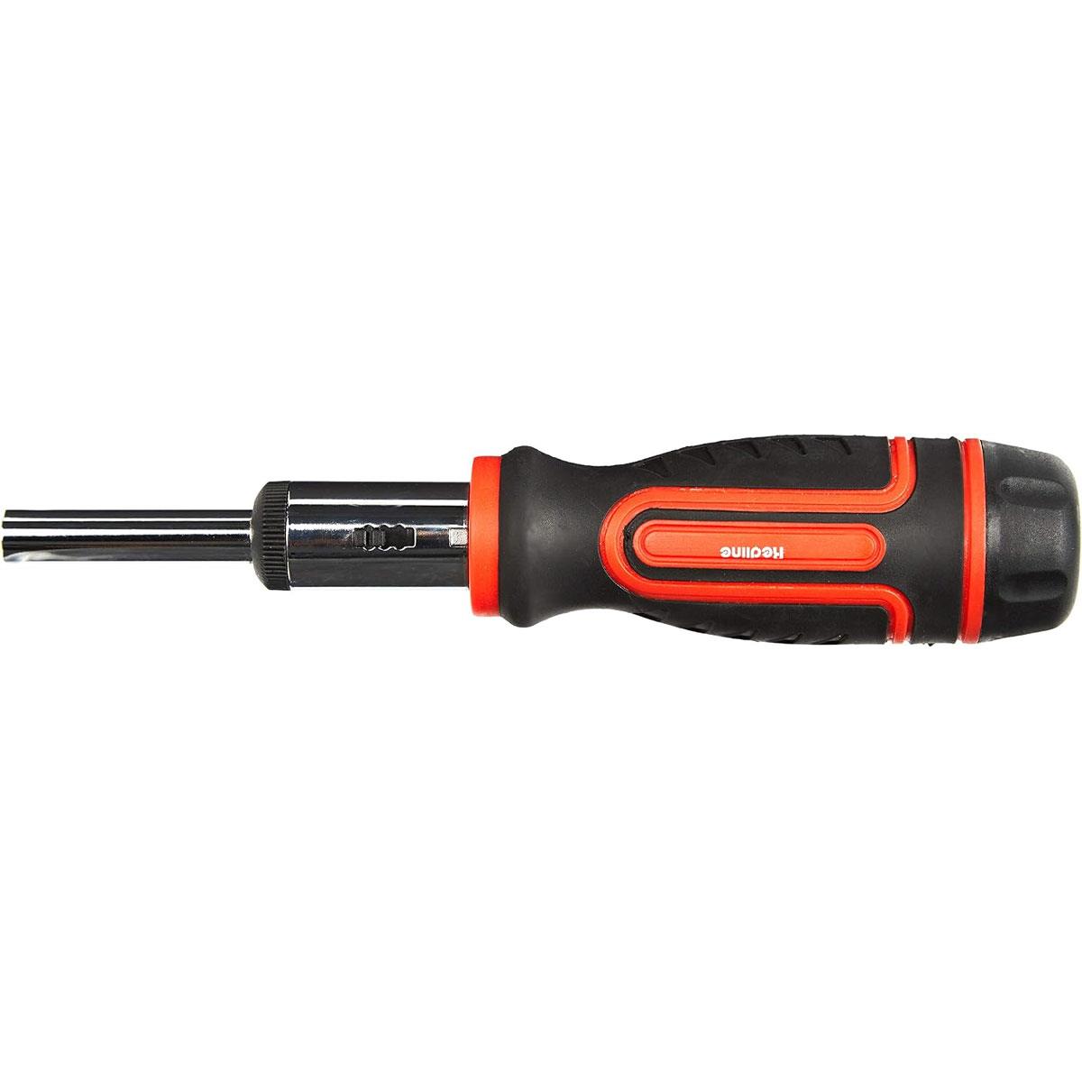 Draper Redline 14-in-1 Reversible Ratchet Screwdriver Set Chrome Vanadium Steel Magnetic 1/4-in Bit Holder Assorted - Image 5