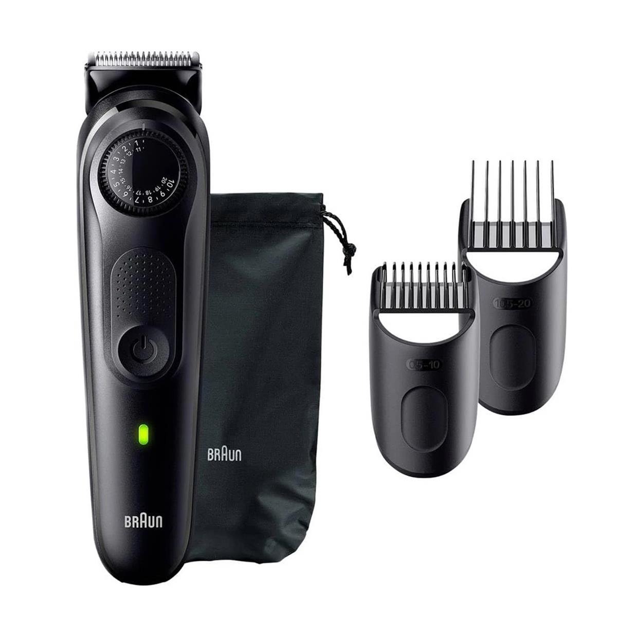 Braun Series 5 Beard Trimmer For Men 40 Length Settings Wet And Dry Hair Clipper Black - Image 2