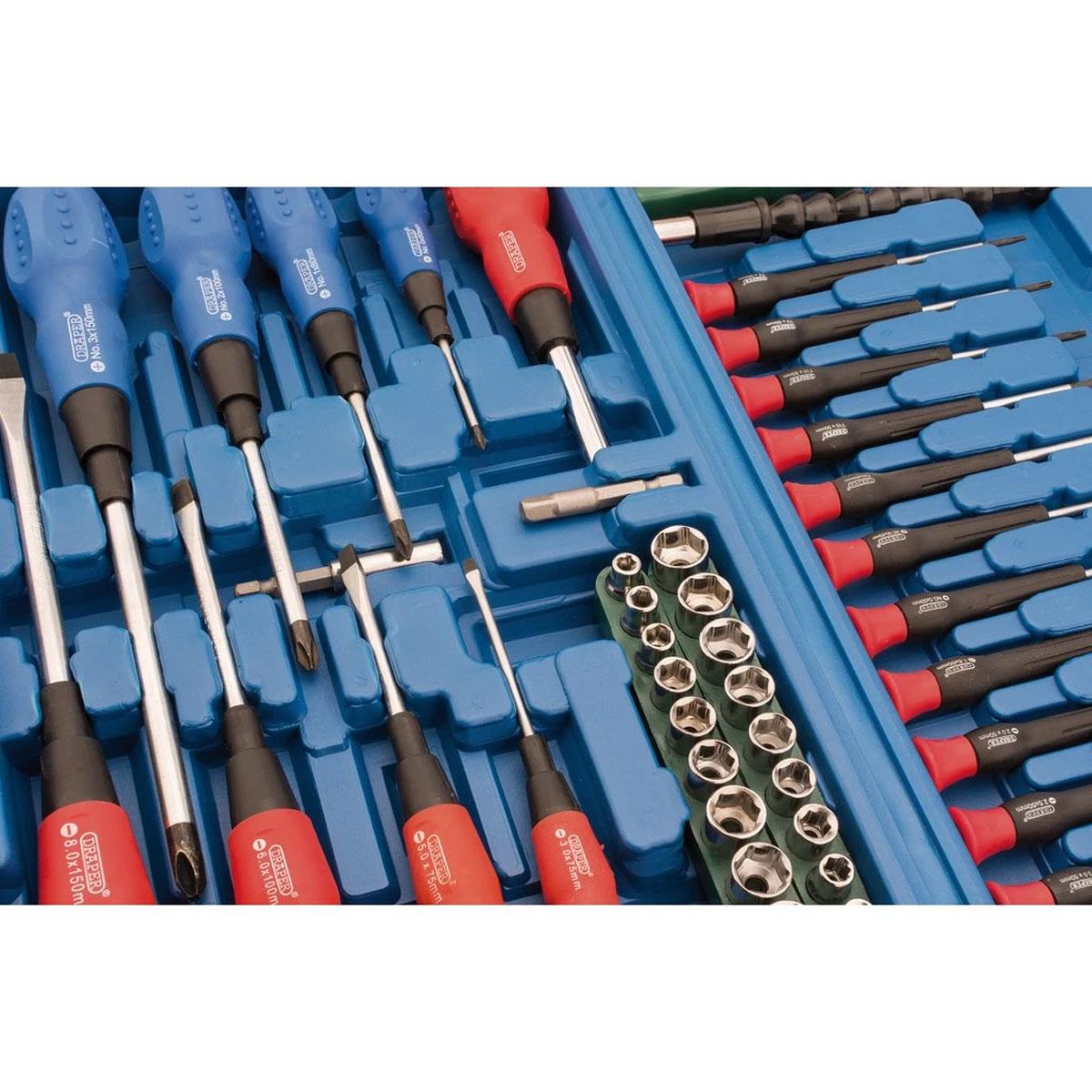 Draper 70 Piece Screwdriver Socket and Bit Set with Precision Drivers Torx Hex Bits and Sockets - Image 10