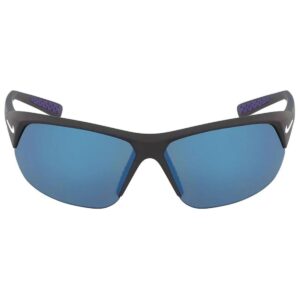Nike Skylon Ace 22 Sports Sunglasses Matte Black Grey Blue Mirror Lenses MAX Optics UV Protection Wrap-Around
