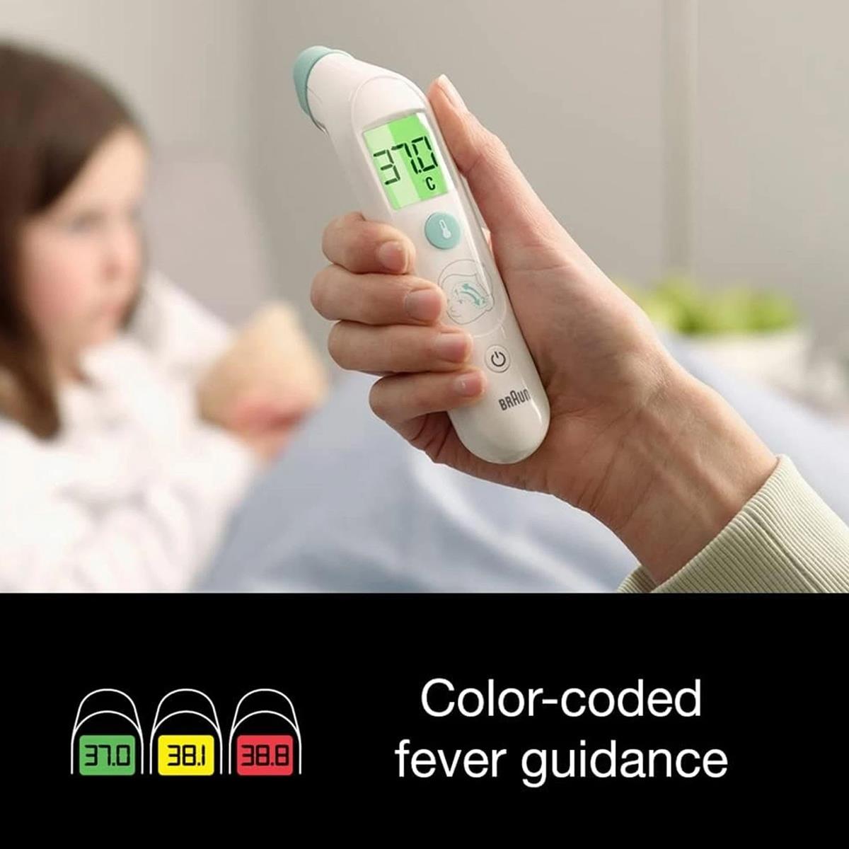 Braun TempleSwipe Forehead Thermometer Infrared Fever Thermometer For Baby Child And Adult White - Image 5