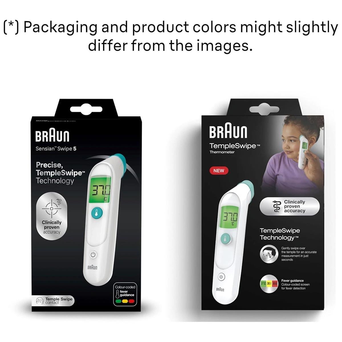 Braun TempleSwipe Forehead Thermometer Infrared Fever Thermometer For Baby Child And Adult White - Image 9