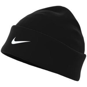 Nike Peak Beanie Black/White Dri-FIT Stretch Fabric Reflective Swoosh One Size