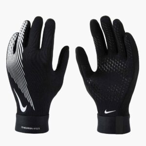 Nike Academy Therma-FIT Gloves Youth Large Black/Black/White Warm Winter Sports Gloves