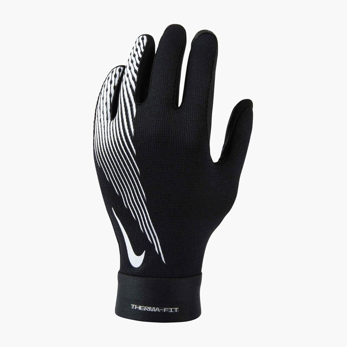 Nike Academy Therma-FIT Gloves Youth Large Black/Black/White Warm Winter Sports Gloves - Image 4