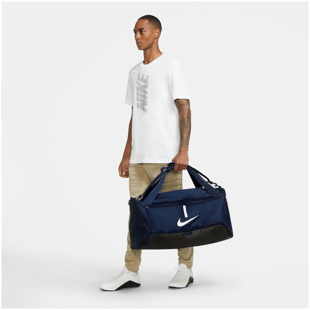 Nike Academy Duffel Bag Medium Navy 60L Sports Gym Bag Wet/Dry Compartment - Image 7